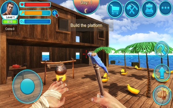 اسکرینشات 5 از محیط برنامه Ocean Survival 3D – 2 v2.6 برای اندروید