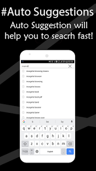 اسکرینشات 4 از محیط برنامه Incognito Browser – Browse Anonymously 2017 v1.4 برای اندروید