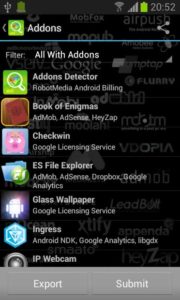 تصویر محیط Addons Detector v3.58.2 تصویر محیط Addons Detector v3.58.2