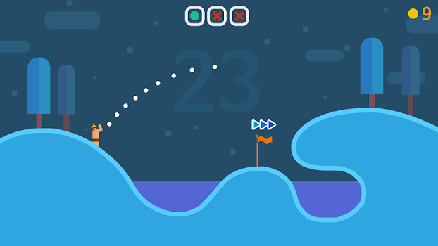 اسکرینشات 3 از محیط برنامه Lonely One : Hole-in-one v4.19 برای اندروید