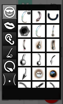 اسکرینشات 4 از محیط برنامه Piercing Photo Editor PRO v1.21 برای اندروید