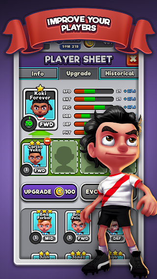 اسکرینشات 3 از محیط برنامه Football Fred v1.161 برای اندروید
