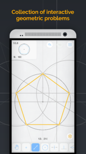 تصویر محیط Euclidea v4.43