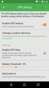 اسکرین‌شات 2 از محیط برنامه Wheres My Droid  برای اندروید