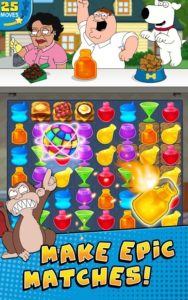 محیط بازی family guy برای موبایل