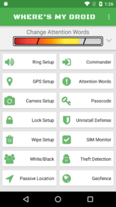اسکرین‌شات 3 از محیط برنامه Wheres My Droid  برای اندروید