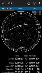 ردیابی ISS با Heavens-Above Pro