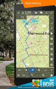 مسیریابی GPS لوکوس مپ اندروید
