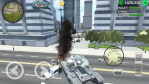 اسکرینشات 2 از محیط برنامه Rope Frog Ninja Hero برای اندروید