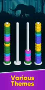 اسکرین‌شات 4 از محیط برنامه Nut Sort Puzzle برای اندروید