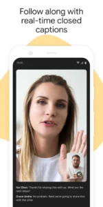 اسکرینشات 5 از محیط برنامه Google Meet برای اندروید
