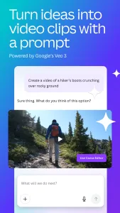 اسکرینشات 1 از محیط برنامه Canva برای اندروید
