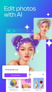 اسکرینشات 2 از محیط برنامه Canva برای اندروید