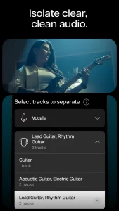 اسکرینشات 2 از محیط برنامه Moises: The Musician's AI App برای اندروید