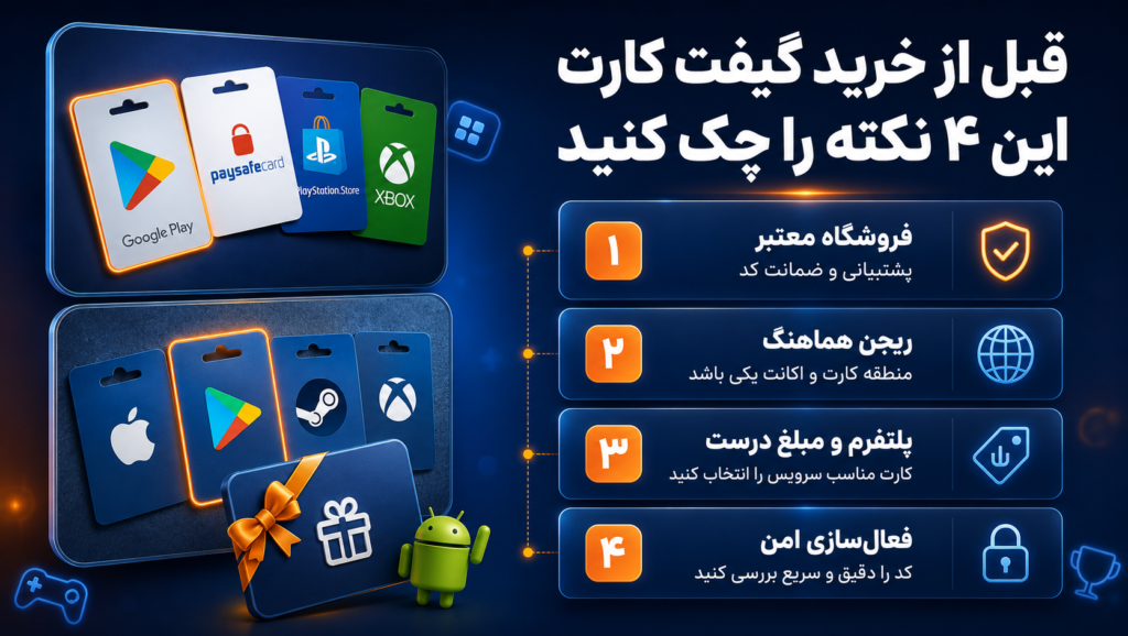 نکات مهم هنگام خرید گیفت کارت برای ایرانیها نکات مهم هنگام خرید گیفت کارت برای ایرانیها