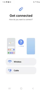 تصویر محیط Samsung Smart Switch Mobile v3.7.69.15