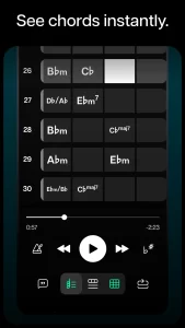 اسکرینشات 1 از محیط برنامه Moises: The Musician's AI App برای اندروید