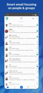 اسکرین‌شات 4 از محیط برنامه نرم افزاز مدیریت ایمیل ها و همگام سازی چند حساب کاربری برای اندروید