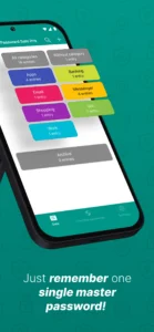 اسکرینشات 1 از محیط برنامه Password Safe برای اندروید