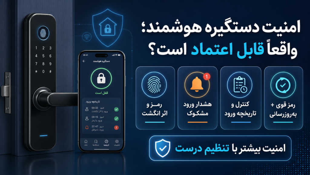 آیا میتوان به امنیت دستگیره هوشمند اعتماد کرد؟ (تجربه واقعی کاربران) آیا میتوان به امنیت دستگیره هوشمند اعتماد کرد؟ (تجربه واقعی کاربران)