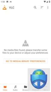 صفحه ویدئو vlc پلیر