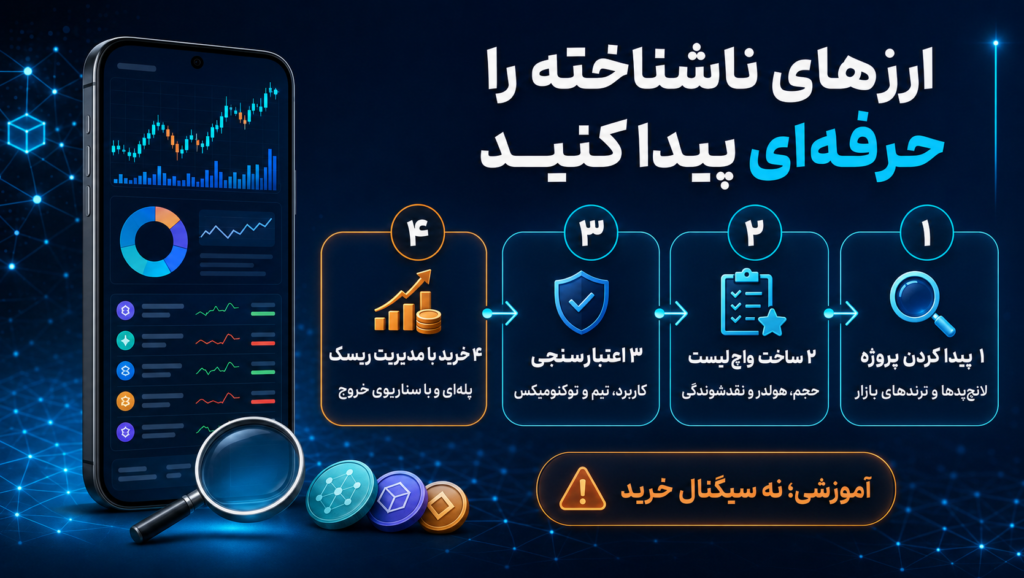 چطور ارزهای دیجیتال ناشناخته را پیدا کنیم، زیر نظر بگیریم و بخریم؟