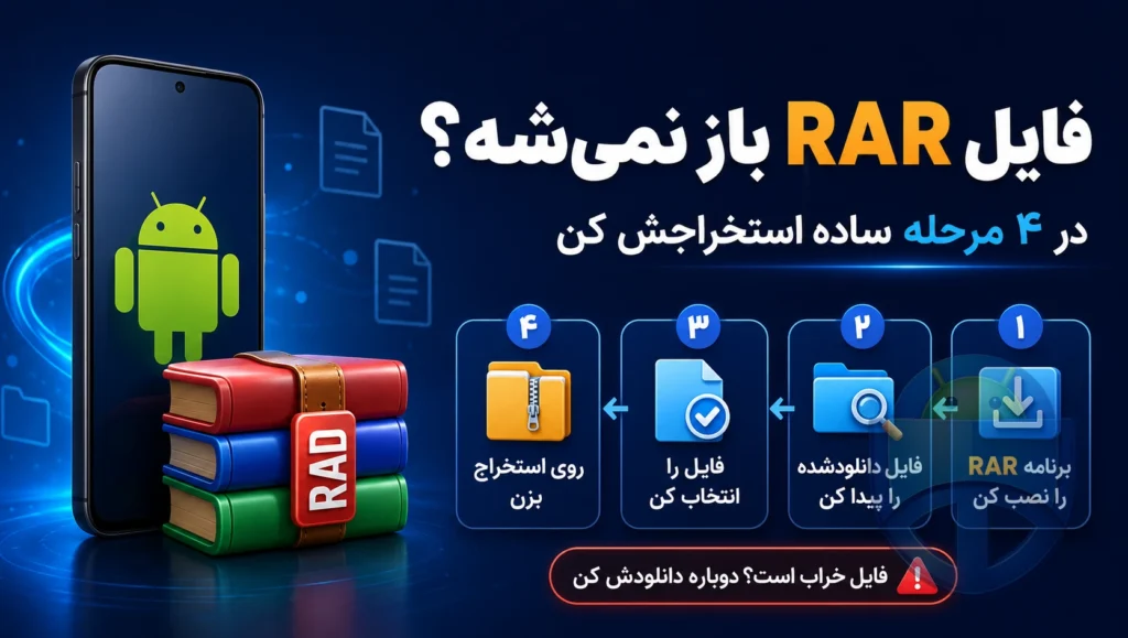 فایل RAR تو گوشیت باز نمی‌شه؟ این اپ مشکل رو یک‌بار برای همیشه حل می‌کنه