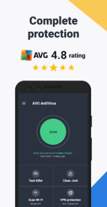 آنتی ویروس AVG روی اندروید