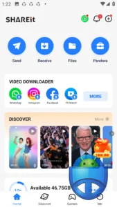 تصویر محیط SHAREit – Transfer & Share v6.26.78_ww تصویر محیط SHAREit – Transfer & Share v6.26.78_ww