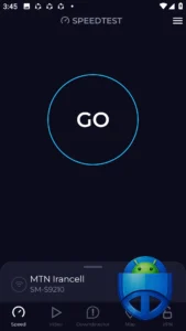 اسکرینشات 2 از محیط برنامه Speedtest by Ookla برای اندروید