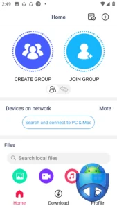 تصویر محیط Zapya – File Transfer, Sharing v7.0.6 تصویر محیط Zapya – File Transfer, Sharing v7.0.6