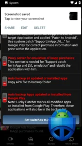 تصویر محیط Lucky Patcher v12.10.6