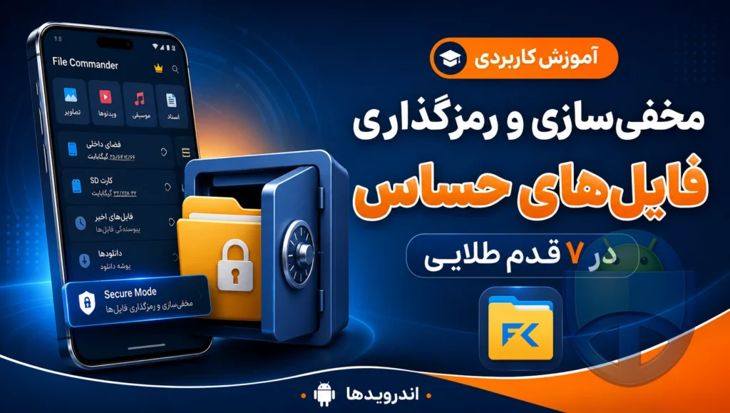 آموزش Secure Mode در File Commander؛ ۷ قدم طلایی برای مخفیسازی و رمزگذاری فایلهای حساس آموزش Secure Mode در File Commander؛ ۷ قدم طلایی برای مخفیسازی و رمزگذاری فایلهای حساس