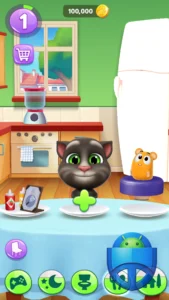 اسکرین‌شات 1 از محیط برنامه My Talking Tom 2 برای اندروید