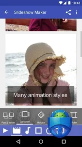 اسکرینشات 1 از محیط برنامه Scoompa Video - Slideshow Maker and Video Editor برای اندروید