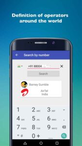 نمایش منطقه تماسگیرنده Mobile operators اندروید