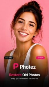 نمونه بازسازی عکس با برنامه Photez