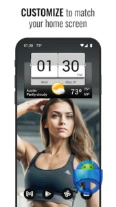 3D Flip Clock & Weather Pro