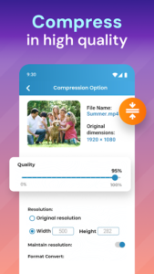 اسکرینشات 5 از Video & Image compressor برای اندروید