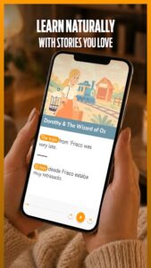 پخش صدای داستان Beelinguapp برای اندروید