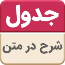 جدول شرح
