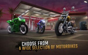 نمای ترافیک بزرگراه در بازی Moto Rider GO اندروید