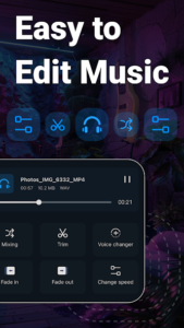 ذخیره فایل Music Audio Editor در اندروید