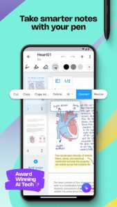 دانلود MyScript Notes — محیط برنامه در اندروید