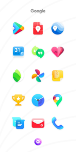 نمای آیکون‌های سحابی Nebula Icon Pack اندروید