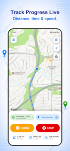 اسکرین‌شات 5 از ثبت مسیر با GPS برای اندروید
