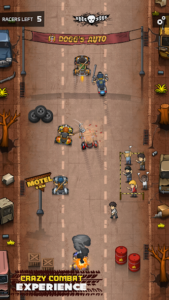 محیط گاراژ بازی Rude Racers