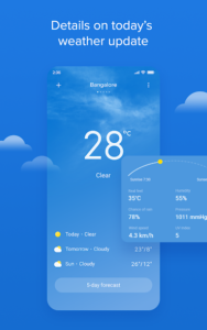 بررسی وضعیت هوا در Weather اندروید