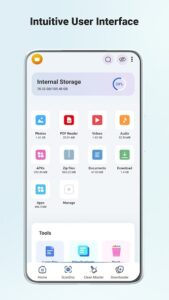 اسکرینشات 3 از مدیریت فایل و پاکسازی حافظه برای اندروید
